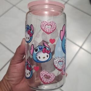 Pink custom made 16oz libby cup Acrylic